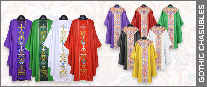 Gothic Chasubles - Vestment & Stole Set