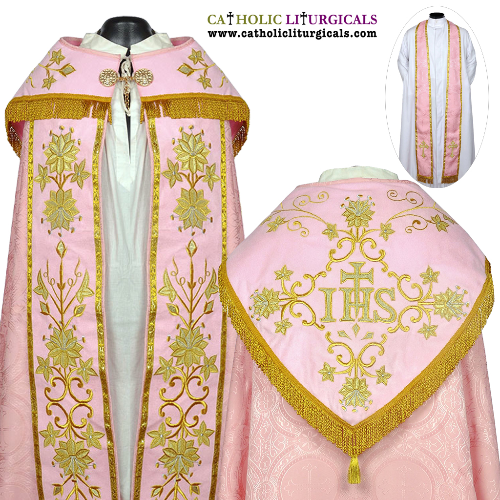 Cope Vestment&nbsp;Rose Cope & Stole Set